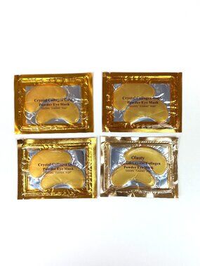 Set of four Crystal Collagen Gold Powder Eye Masks